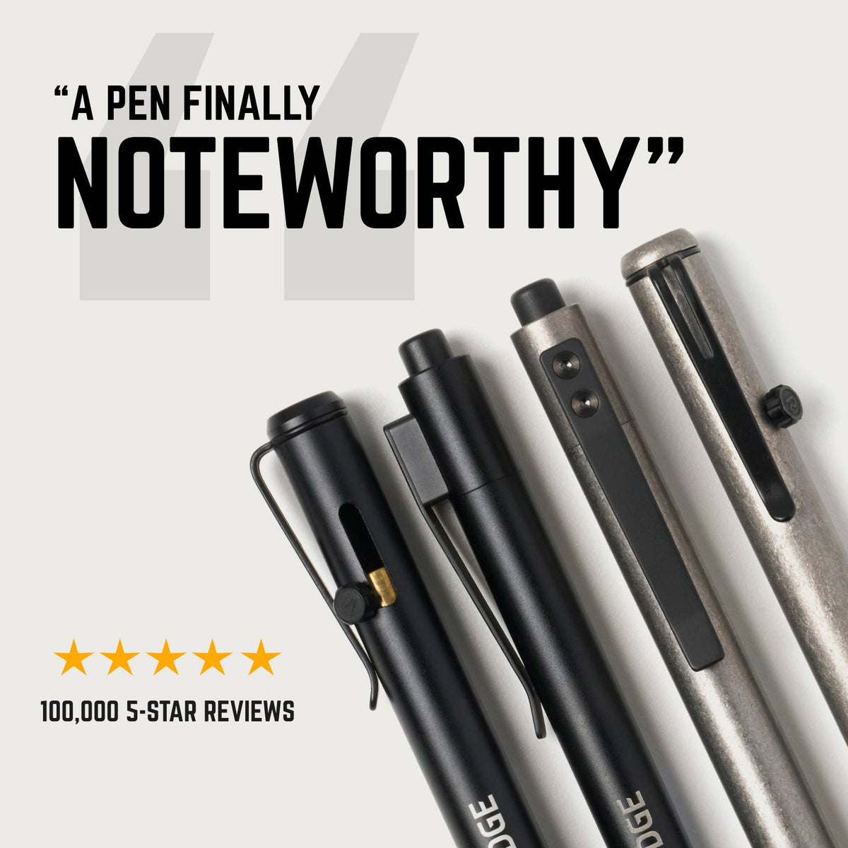 Ridge Bolt Action Pen - Gunmetal