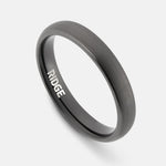 4mm Rounded Ring Set - Gunmetal
