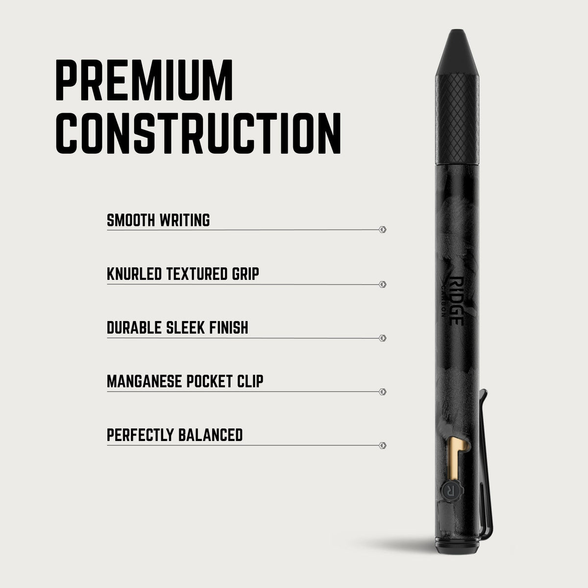 Ridge Bolt Action Pen - Gunmetal