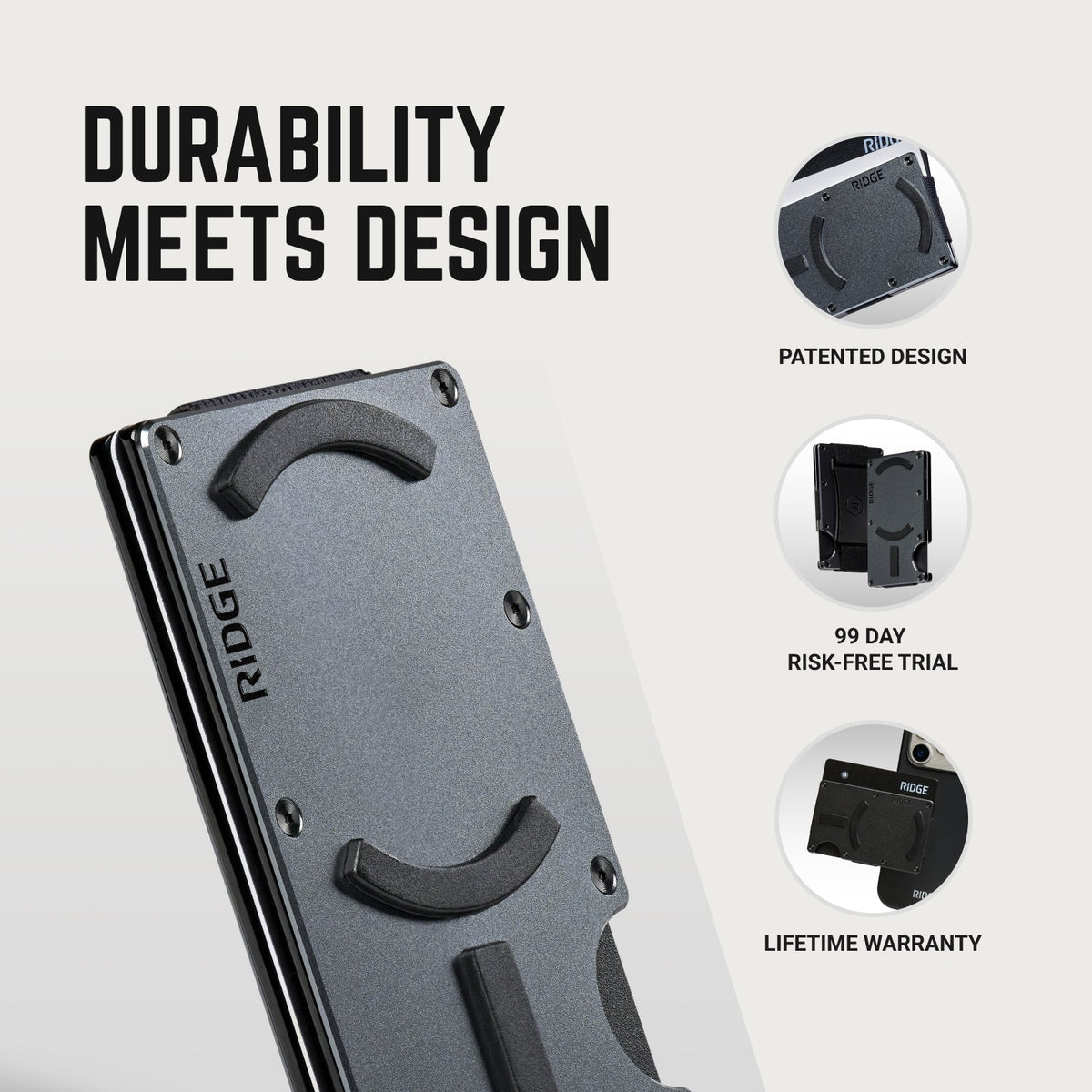 Ridge Wallet for MagSafe - Burnt Titanium