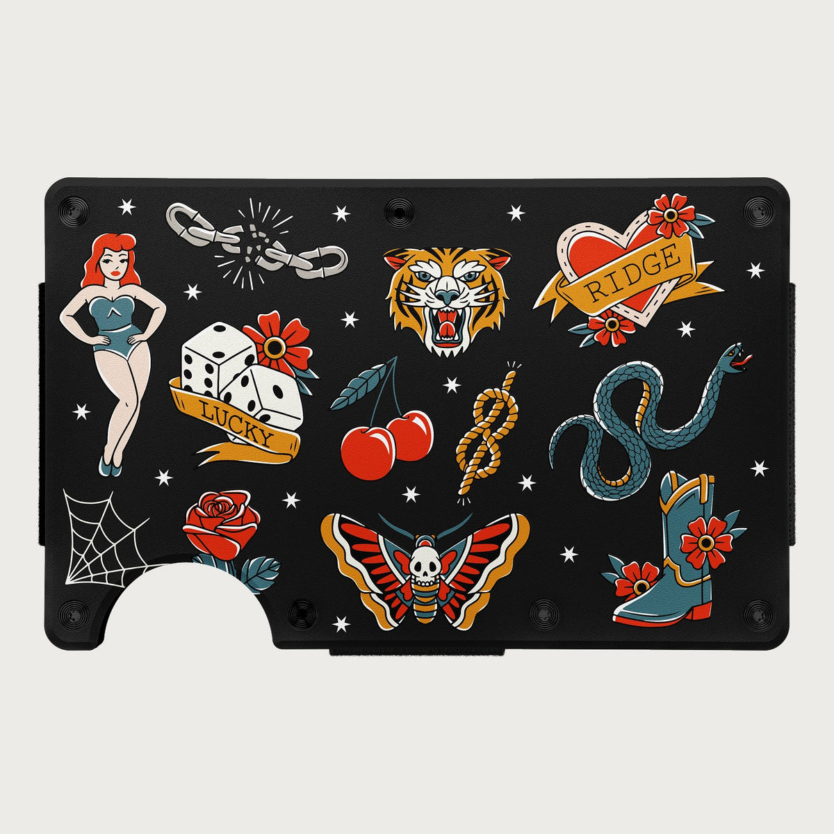 Ridge Wallet - Tiger Stripe