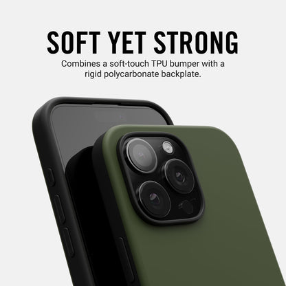 Ridge Phone Case - Matte Olive - iPhone 16 Plus